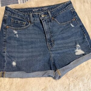 Old Navy Women's Distressed Blue Jean Shorts